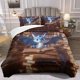 thumbnail image 1 of Cartoon Dragon Themed Duvet Cover Set - Soft Comfortable and Breathable Magic Print Bedding Ancient Animal Pattern Duvet Cover Set 100% Polyester Machine Washab, 1 of 1
