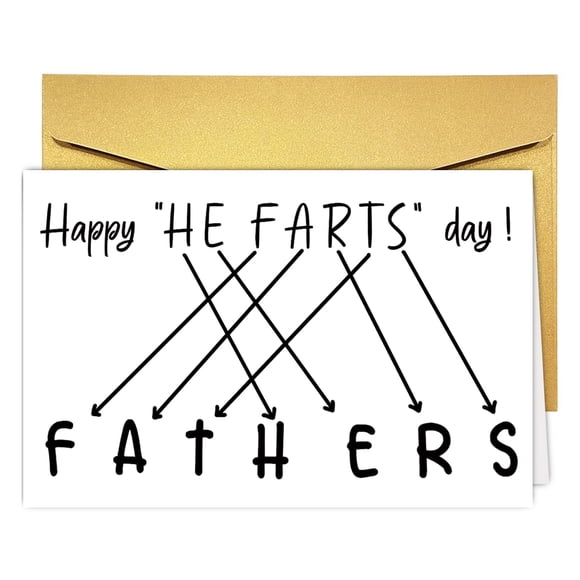Tarjeta de felicitación MTDXSJZB Divertido pedo para el Día del Padre para papá