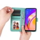 thumbnail image 2 of Funda tipo cartera FOXDOCK para OPPO A94 5G , diseño girasol en relieve, cuero PU, cierre magnético, soporte y tarjetero, 2 of 5