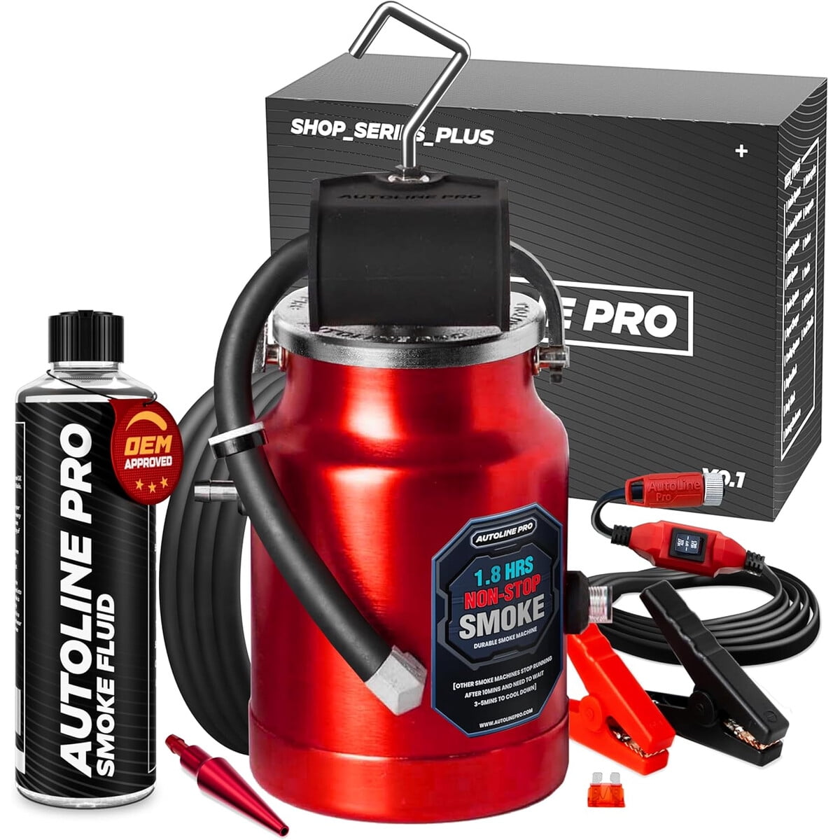 Autoline Pro - Máquina De Humo Ss Tester Evap 1 8h Roja