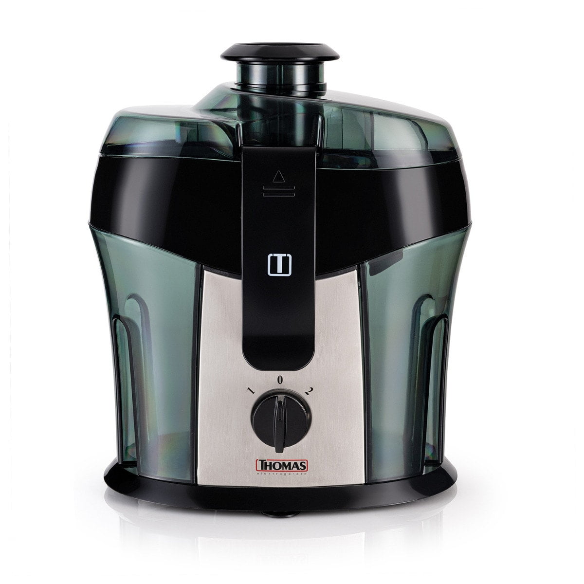 Extractor De Jugo Thomas Th-2540i 600w Juguera Extractora De Jugos Frutas Y Verduras 2 Velocidades Filtro Y Cuchillas De Acero Inoxidable Depósito 650 Cc Plateado
