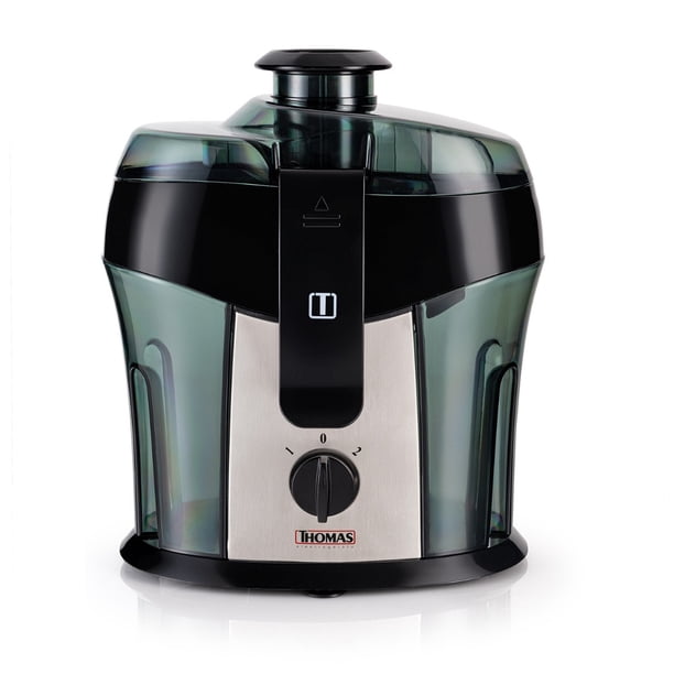 Extractor de Jugo Thomas TH-2540i 600W Juguera Extractora de Jugos Frutas y Verduras 2 Velocidades Filtro y Cuchillas de Acero Inoxidable Depósito 650 cc Plateado
