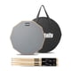 thumbnail image 1 of Drum Practice Pad GrowDaily de 12 pulgadas con 2 pares de bastones Maple 5A, 1 of 8