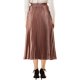 thumbnail image 3 of Falda de fiesta plisada midi con cintura elástica metálica para mujer NOMADIC NOOK S Cobre, 3 of 7