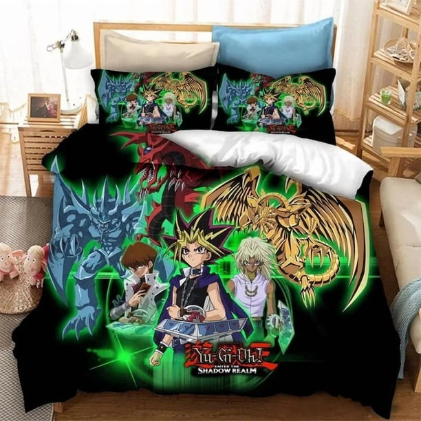 Yu Gi Oh Duel Yugi Bedding Sets exquisite bed supplies set duvet cover bed comforter set luxury birthday giftBed Sheets