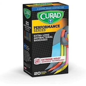 Parche Curita Antibacterial 60 Unidades Curad Extra Largo