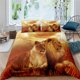 thumbnail image 1 of Black Lion Duvet Cover Bed Sheet Pillow Three-Piece Bedding Set Cute Duvet Cover Bed Cover with Pillowcase Custom Bed Sheets, 1 of 5