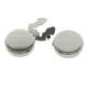 thumbnail image 5 of 2 Uds Ufflinks Para Hombres Camisas De Vestir Fiesta Puños Redondos Cubiertas De Botones Plata, 5 of 5