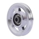 thumbnail image 5 of Rueda De Polea De Rodamiento Polea Universal De Aleación De Aluminio Para Accesorio De Ejercicio 93 Mm Plata, 5 of 5