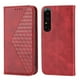 thumbnail image 1 of Funda Flip FOXDOCK para Sony Xperia 1 V , Estilo Billetera con Diseño Rombo, Correa de Mano y Soporte, Uso Diario, 1 of 6