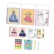 thumbnail image 4 of Pegatinas de muñecas de vestir, pegatinas de disfraz de princesa, pegatinas de juguetes hechas a mano para niñas, libro de actividades para regalo de Princesa 3 en 1, 4 of 5
