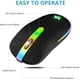 thumbnail image 2 of Mouse Inalámbrico HZD LED Recargable 1600DPI USB Slim, 2 of 3