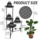 thumbnail image 2 of Soporte para plantas NAKUPE de metal, 4 niveles, para esquina, 76 cm de alto, negro, 2 of 7
