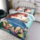 thumbnail image 3 of Los Pequeñines Conjunto de sábanas temático, trío de piezas, cómodo y amigable con la piel, diseño único, regalo de decoración para el hogar para familiares, amigos y fans,135cm *200cm, 3 of 6