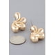 thumbnail image 2 of Pendientes Fashnzfab Shiny Flower Halves Oro, 2 of 3