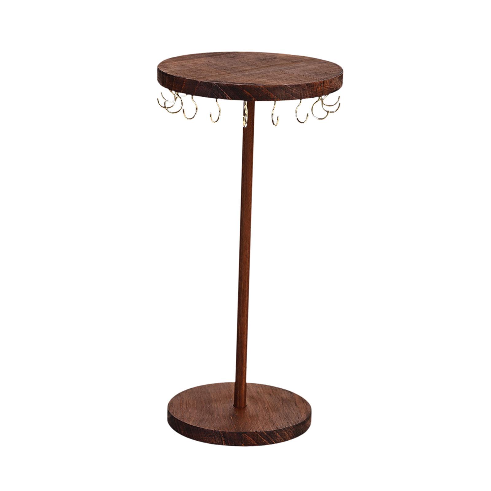 Magideal - Collar Estante De Almacenamiento De Joyería Organizador De Collares Expositor De Madera Base Firme Para Pulsera Anillo Pendientes Adecuado Para Decora 12 X 255 Cm