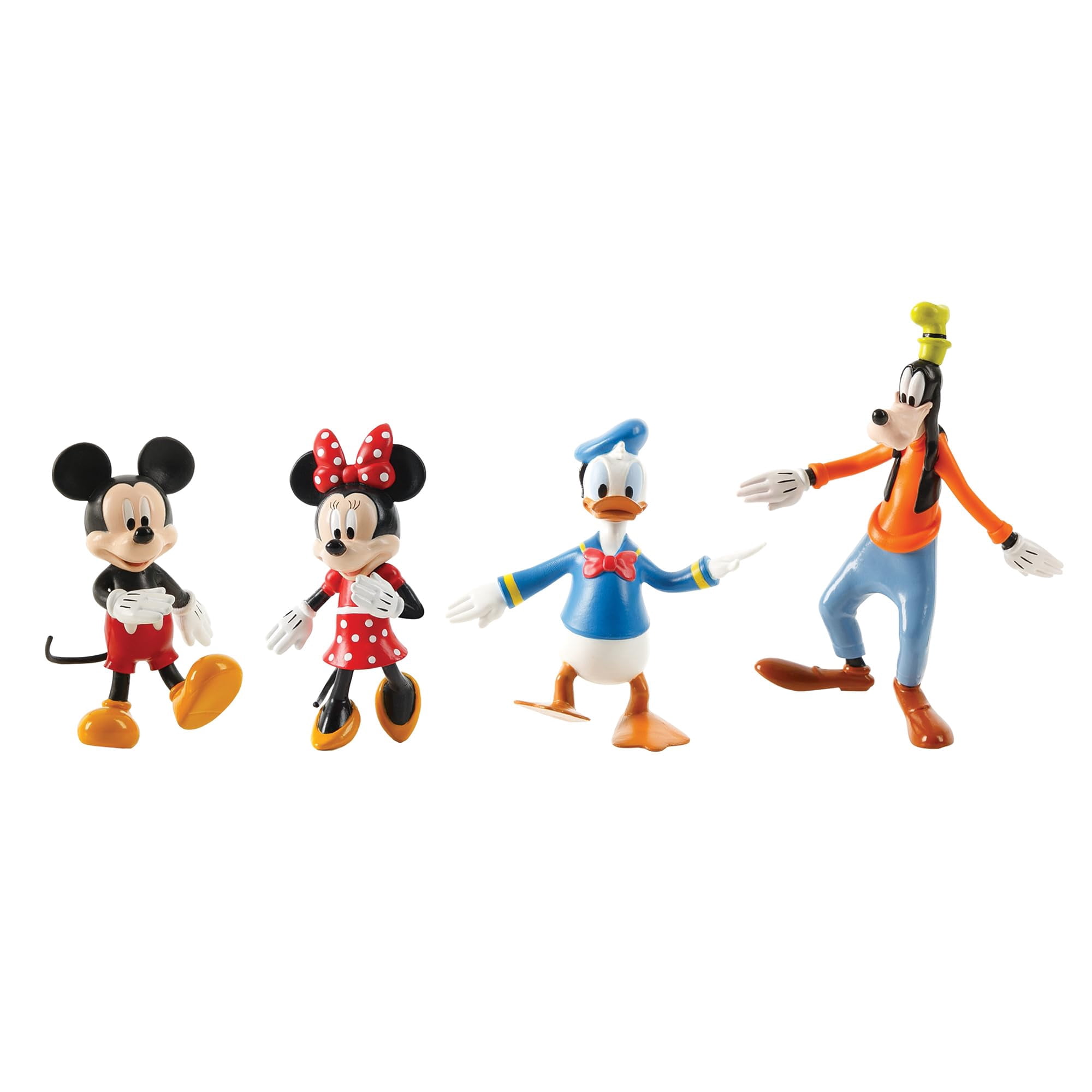Figuras De Acción Tcg Toys Flexfigs Mickey Mouse, Paquete De 4 Unidades Para Niños A Partir De 3