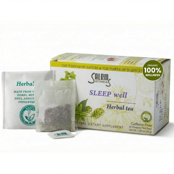 Té de hierbas Salem Botanicals Sleep Well 20 sobres