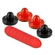 thumbnail image 2 of 4 Empujadores De Air Hockey Y 8 Discos De 2,5 Pulgadas Para Mesas De Juegos Familiares, Fiestas, Negro Y Rojo, 2 of 3