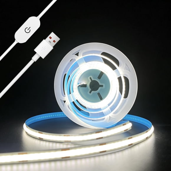 Tira LED ZSLAIFU 5V USB 200 cm Blanco COB