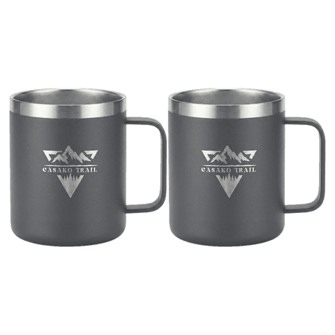 Casako Trail - Mug Térmico 350 Ml Inox Slide Lid Acero Inoxidable Negro Volcánico