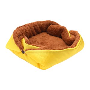 Ioensy - Cama Para Mascotas, Almohadilla Para Dormir Para Gatos, Nido Cálido De Invierno, Camas Para Perros, Cueva, Cama Para Gatos Autocalentable, Amarillo