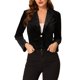 thumbnail image 1 of INSPIRE CHIC Chaqueta de Traje de Trabajo para Mujer de Halloween de Terciopelo con Solapa de Cuello y Manga Larga con Botón 3XL Negro, 1 of 7