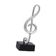 thumbnail image 5 of de nota de música nórdica, estatua, adorno artístico, escultura de símbolo Musical artesanal para estantería, decoración de , Plata, 5 of 5