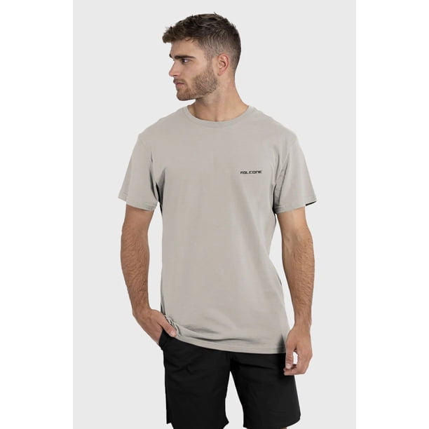 Polera Orgánica Classic Logo V2 Taupe Hombre Falcone