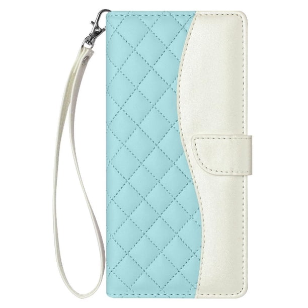 Funda Tipo Cartera Acolchada para Samsung Galaxy S22 Plus con Bloqueo RFID Ranuras y Correa Verde