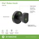 thumbnail image 4 of Gancho para bata Symmons Dia 353RH-MB de pared, negro mate, 4 of 5
