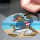 thumbnail image 4 of Scooby Doo Piratas Alfombra Redonda de Felpa Coral, Antideslizante, No Desprende Pelusas, Lavable y Duradera para Salón, Dormitorio y Habitación de Niños 60cm, 4 of 6