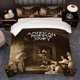 thumbnail image 1 of 3pcs American Horror Desolate Mansion News Themed Printed Three-Piece Bedding Set Soft Duvet Cover And Two Pillowcases, 1 of 5