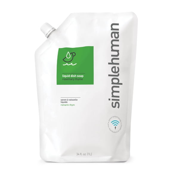 Recambio de jabón para platos Simplehuman Rosemary Thyme, 1 L