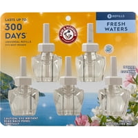 Recargas De Aceite Perfumado Arm & Hammer Fresh Waters, 96 Ml (Paquete De 5)