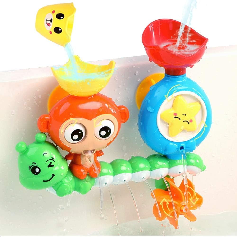 Juguetes De Baño G-wack Monkey Caterpillar Para Niños Pequeños De 1 A 3 Años