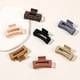 thumbnail image 1 of 4pcs Classic Frosted Square Hair Clips - Perfect for Girls & Women - Hollow Shark Claw Design, 1 of 5
