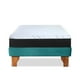 thumbnail image 3 of Cama Europea Zen Pro Colchon Resortes 1.5 Plaza Base Dividida Tela Turquesa, 3 of 7