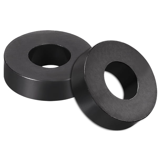 Ofertas Únicas Arandela separadora redonda de nailon 3.2mmx7mmx20mm sin rosca para tornillos M3 Negro 100 piezas 3.2mmx7mmx2mm