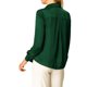 thumbnail image 3 of INSPIRE CHIC Camisas Elegantes para Mujer Cuello de Punta Manga Larga Blusa de Satén Suave Regreso a Clases Conjunto para Maestras Verde Oscuro XS, 3 of 8