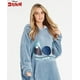thumbnail image 3 of Sudadera Con Capucha Stitch Para Mujer Forro Polar Cálido Azul, 3 of 3