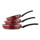 thumbnail image 2 of Set de Sartenes Acero Vitrificado Antiadherente Magefesa Pack 18-20-24 Coral, 2 of 8