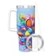 thumbnail image 3 of Buscando a Nemo Vaso aislado de acero inoxidable con asa, diseño temático, regalo para familia, amigos y fans; incluye pajita y encaja en el portavasos estándar, 40 oz, 3 of 6