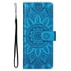 thumbnail image 4 of Funda tipo cartera FOXDOCK para Samsung Galaxy Z Fold 3 , diseño girasol en relieve, cuero PU, cierre magnético, soporte y tarjetero, 4 of 5