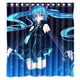 thumbnail image 1 of Cortina de ducha de anime Vocaloid Hatsune Miku, juego de cortina de baño con ganchos, tamaño 66 x 72 pulgadas, 1 of 3