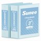 thumbnail image 1 of Carpeta SUNEE de 3 anillas, 7,6 cm, paquete de 2, azul, sin PVC, 1 of 7