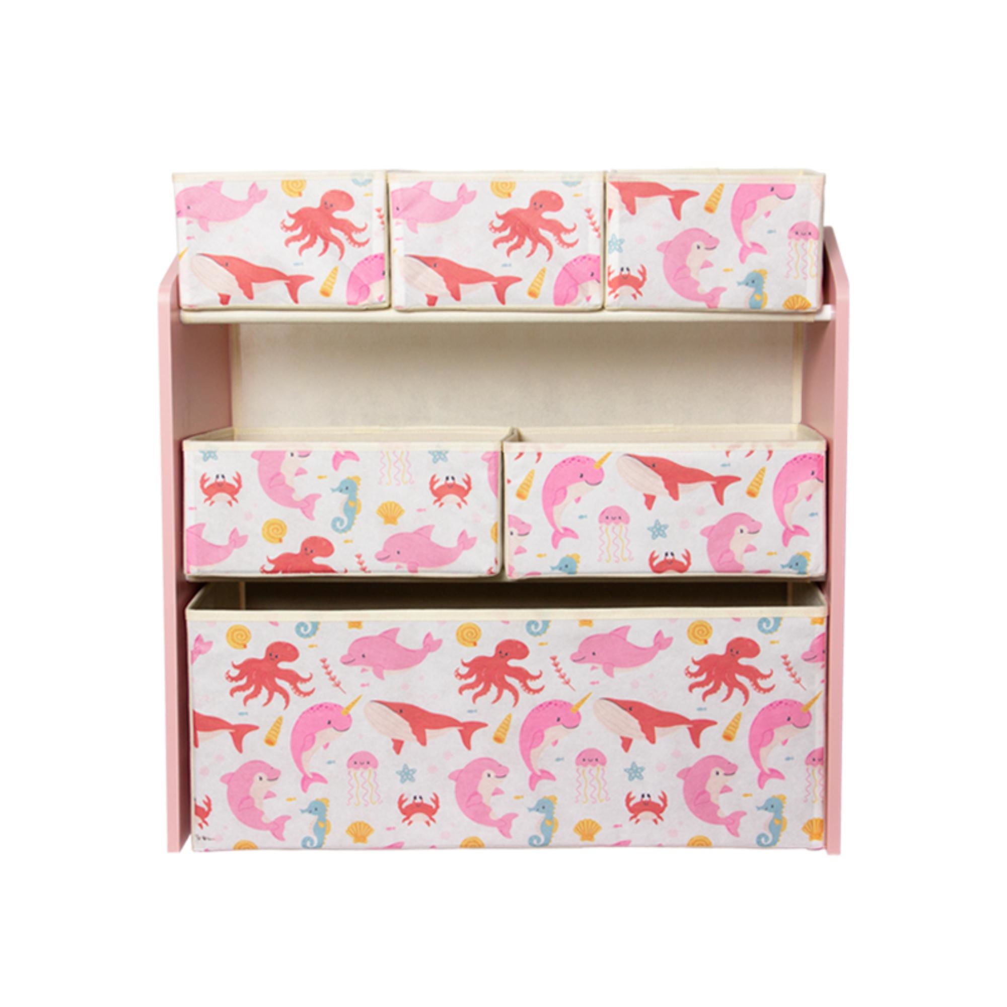 Mainstays Kids - Mueble Organizador Ys-8644Pink Juguetes Rosado