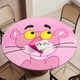 thumbnail image 5 of El show de la Pantera Rosa-theme Fitted Round Tablecloths Elastic Edged Table Covers Waterproof Table Cloth for Kitchen Holiday Party Tables Decor 150cm, 5 of 6