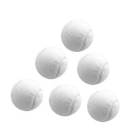 Ioensy - 6X Pelotas De Tenis Pelotas Elásticas Elásticas Para Juegos Entretenimiento Deportes De Raqueta Blanco