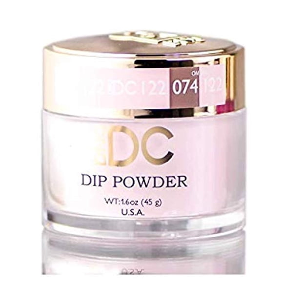 Polvo para uñas Dip Nail Daisy DND Pinks 45 g con glitter rosa suave